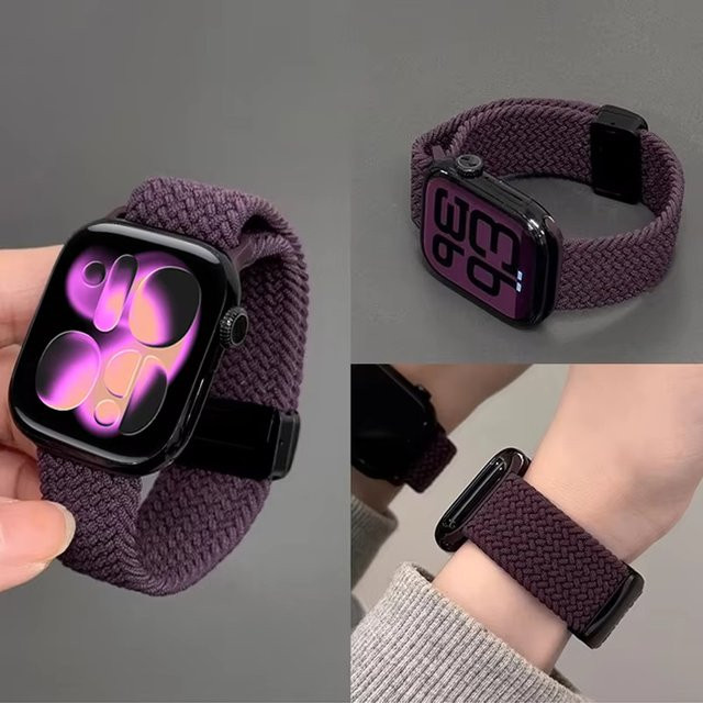 CRESTED Uhrenarmband Textil, geflochten, Apple Watch - Bild 1