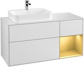 V&B Waschtischunterschrank Finion in Weiß lackiert, Breite: 120 cm, Tiefe: 50,1 cm, Höhe: 50,1 cm - Bild 1
