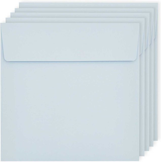 Rico Design Paper Poetry Luxury Umschläge Quadratisch Hellblau - Bild 1