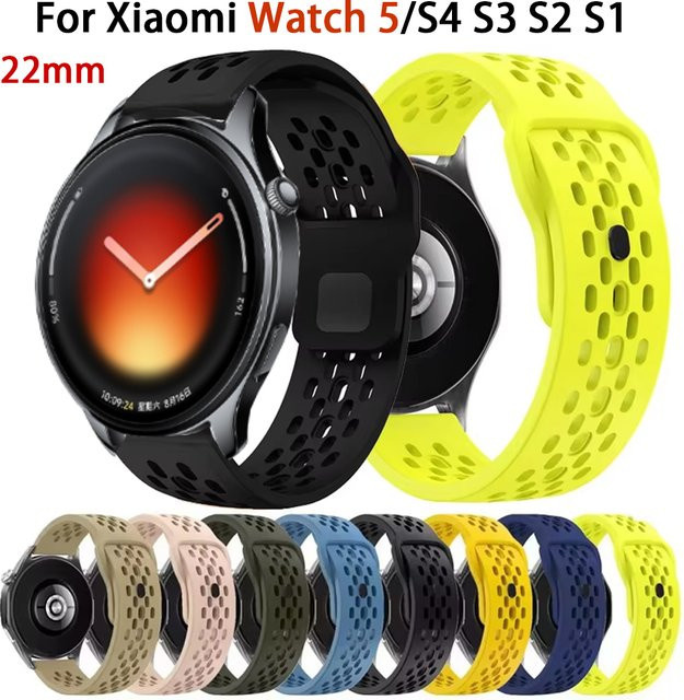 Xiaomi Uhrenarmband Silikon, Schwarz - Bild 1