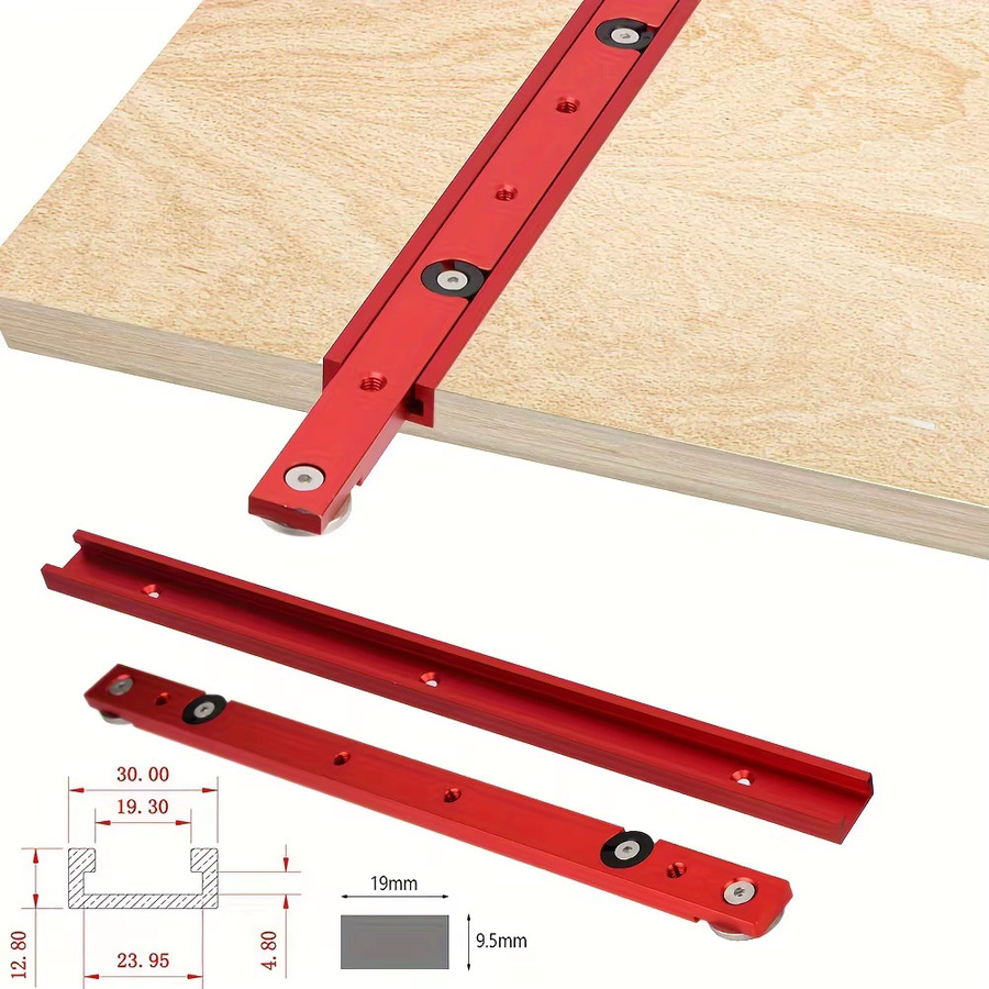 GDART 2er Set T-Track und Gehrung Bar Slider aus Aluminiumlegierung für Holzbearbeitung - Bild 3