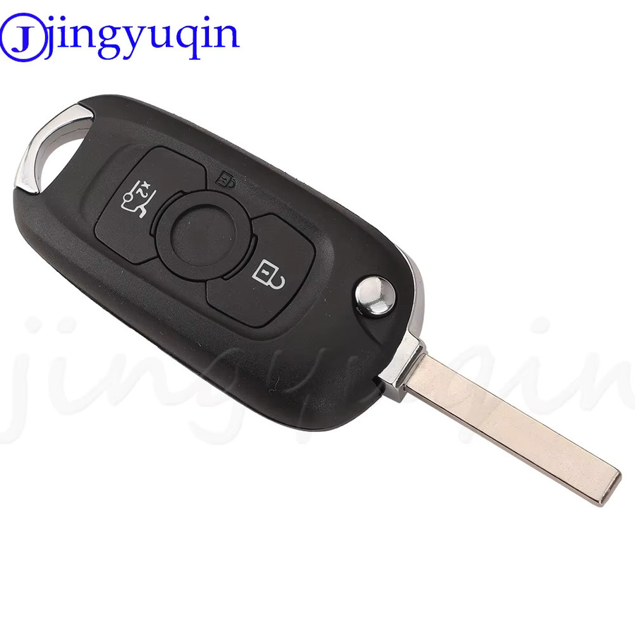 Jingyuqin Flip Folding Remote Auto Schlüssel Shell Case Fob mit 3 Tasten in Schwarz für Opel Astra K, Buick Verano, Regal, Excelle GT, Excelle XT und Lacrosse - Bild 3
