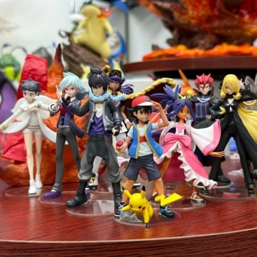 Potdemiel Pokémon Anime-Figur Die Acht Großen Meister, Actionfigur, Kunststoff - Bild 5