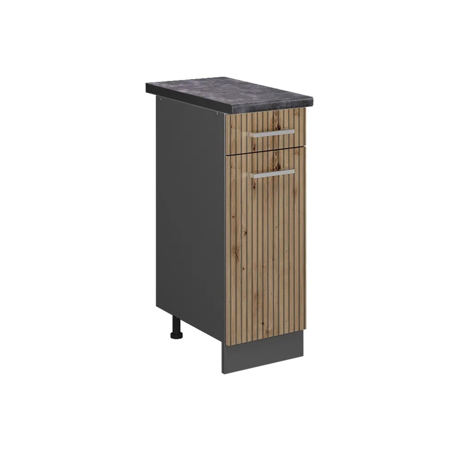 Vicco Küchenunterschrank R-Line Artisan-Eiche Anthrazit B: 30 cm, T: 60 cm, H: 81,6 cm - Bild 2