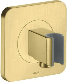 Hansgrohe Axor Citterio E RV Brausehalterung in Schwarz und Gold aus Metall, B/B: 12 x 12 cm - Bild 1