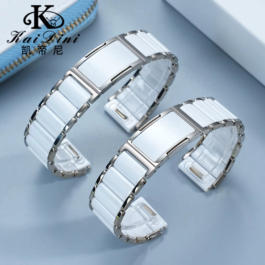 kaidini Uhrenarmband Keramik, Weiß, 18 mm, Unisex - Bild 2