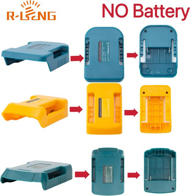 Tragbares mobiles Powerbank-Ladegerät für Makita, Bosch und Dewalt 18/20V Lithium-Akkus (ohne Akku) - Bild 1