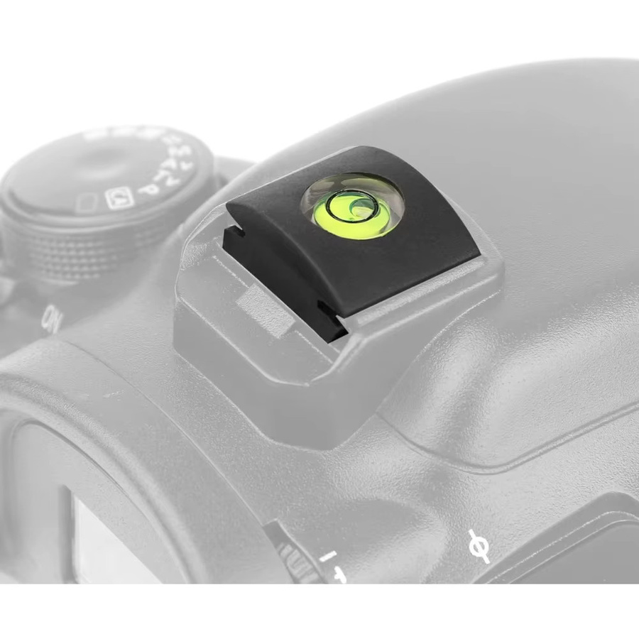 Wrumava DSLR Kamera Blitzschuh Wasserwaage mit Abdeckung und Halterungsschutz in Schwarz, kompatibel mit Canon, Sony und Nikon - Bild 3