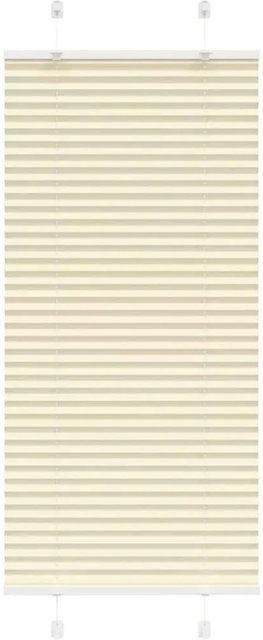 vidaXL Plissee Beige semi-transparent aus Polyester, B: 55 cm, H: 150 cm - Bild 1