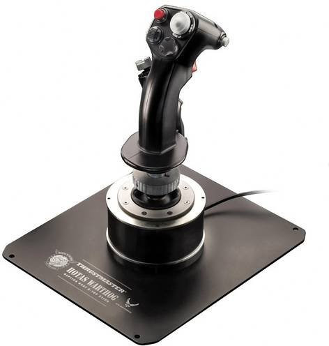 Thrustmaster HOTAS Warthog Flugsimulator-Joystick USB für PC in Schwarz und Silber mit Hall-Effekt-Sensor - Bild 1