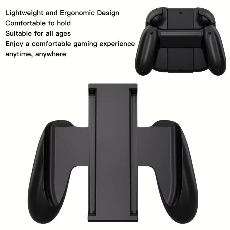 Benicabaly Ergonomischer Spielcontroller-Griff für Nintendo Switch in Schwarz - Bild 2