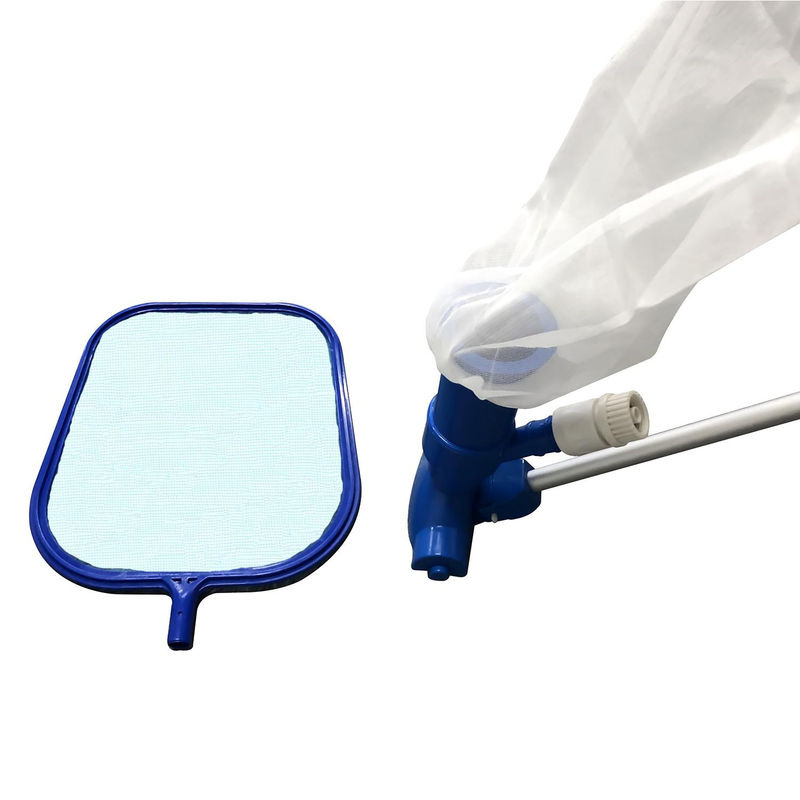 Lixada Pool-Reinigungsset in Blue & White mit Bürste und manuellem Skimmer aus Aluminium und Nylon - Bild 9