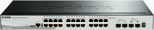 D-Link DGS-1510-28X/E Smart Managed Gigabit Stack Switch, 28 Ports, Schwarz - Bild 2