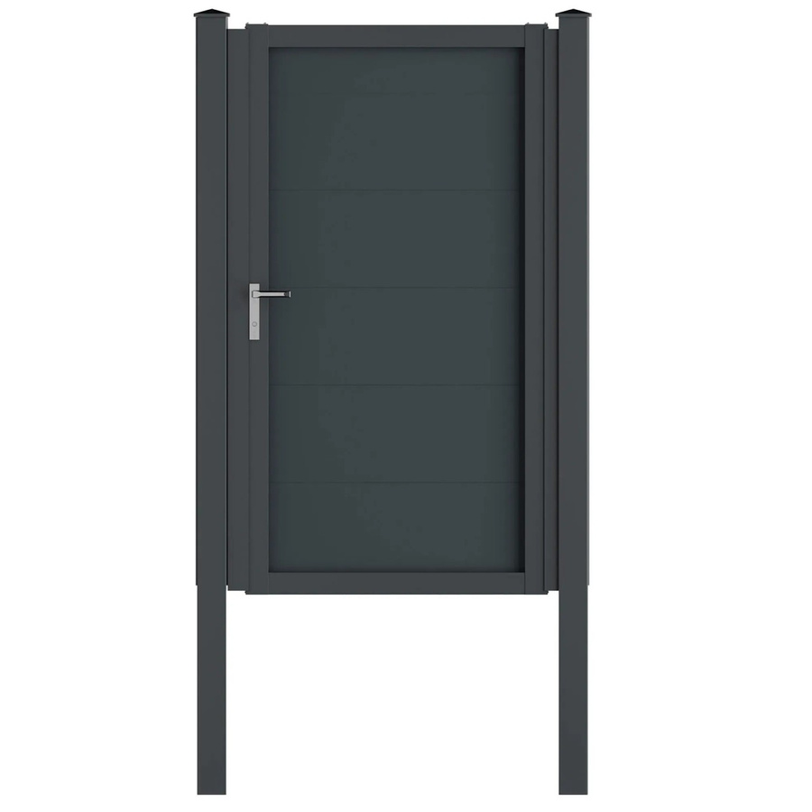 Vidual Gartentor Swing Comp-co aus Aluminium in Anthrazit, B: 180 cm, H: 100 cm - Bild 2