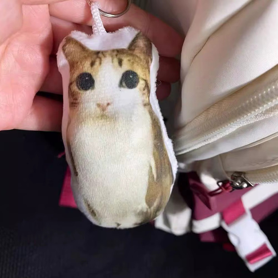 Meowl OMG Katzen-Plüsch-Schlüsselanhänger, mit Sound, Quetschspielzeug - Bild 2