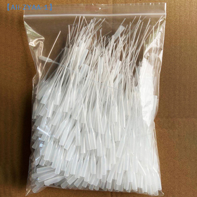 100 Stück JETTING Präzisions-Kleberapplikatoren aus Kunststoff in Transparent, universelle Tropfer für Bastel- und Laborarbeiten, Länge: 8 cm oder 12 cm - Bild 1