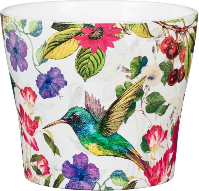 Scheurich Übertopf 808 Tropicana Keramik Bunt, Durchmesser: 15 cm, Höhe: 13 cm - Bild 1