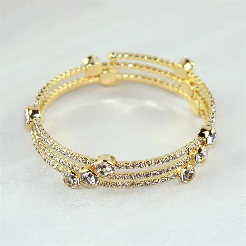 Armband, 3-reihig offen, Diamant, Damen - Bild 2