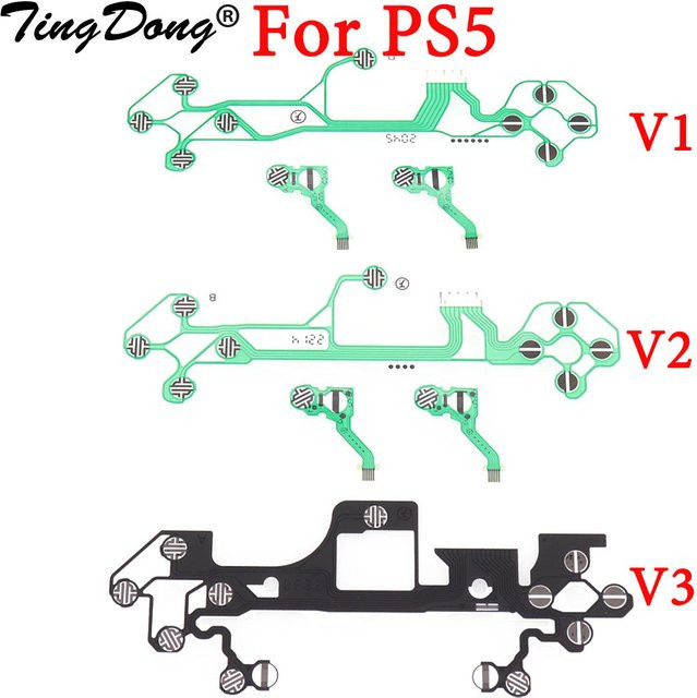 TingDong Leitfähige Folie für PS5 Controller V1 V2 V3 Tastatur Flex-Kabel Reparatur-Set - Bild 1