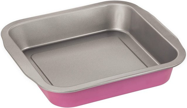 Zenker Backform Brownie Creative Studio, rechteckig, Pink, Antihaftbeschichtung, B: 27 cm x T: 26 cm - Bild 1