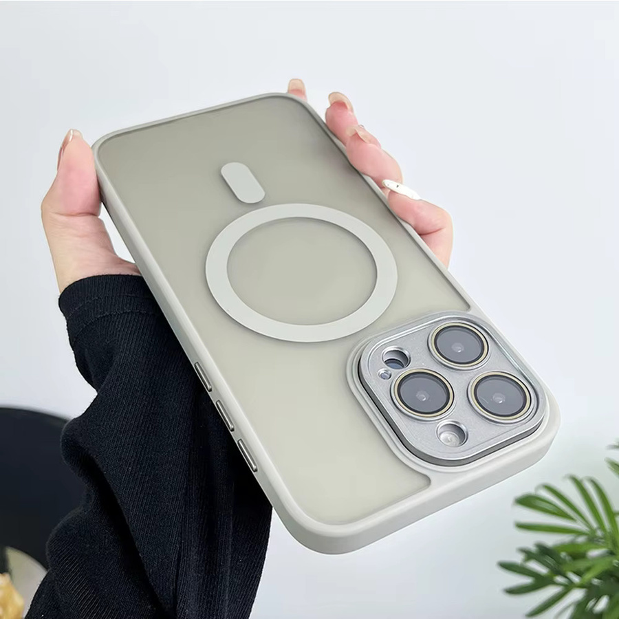 Apple iPhone 12 Handyhülle Transparent Matt mit MagSafe und Linsenfolie - Bild 4