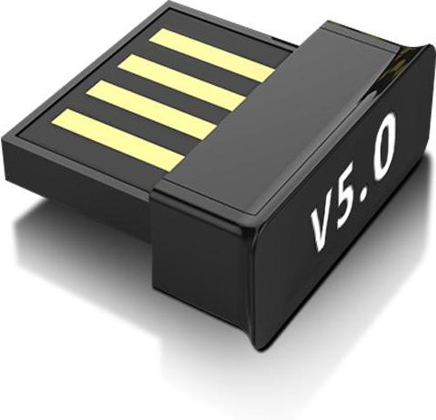 FONKEN USB Bluetooth 5.0 Adapter Schwarz Wireless Dongle für Laptop und Kopfhörer als Audio Receiver und Sender - Bild 1