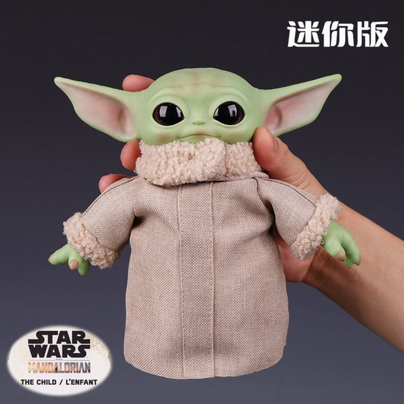 Bandai Baby Yoda Anime-Figur in Grün mit Textilkleidung, Höhe: 17 cm - Bild 1