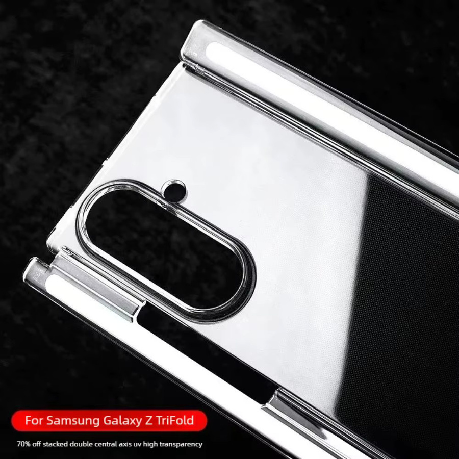 Transparente magnetische Schutzhülle für Samsung Galaxy Z TriFold 2025, stoßfeste Handyhülle mit harter Rückseite - Bild 2