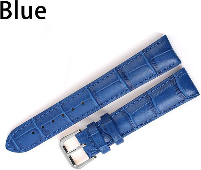 Uhrenarmband Rindsleder, Blau, Unisex, 16mm - Bild 1