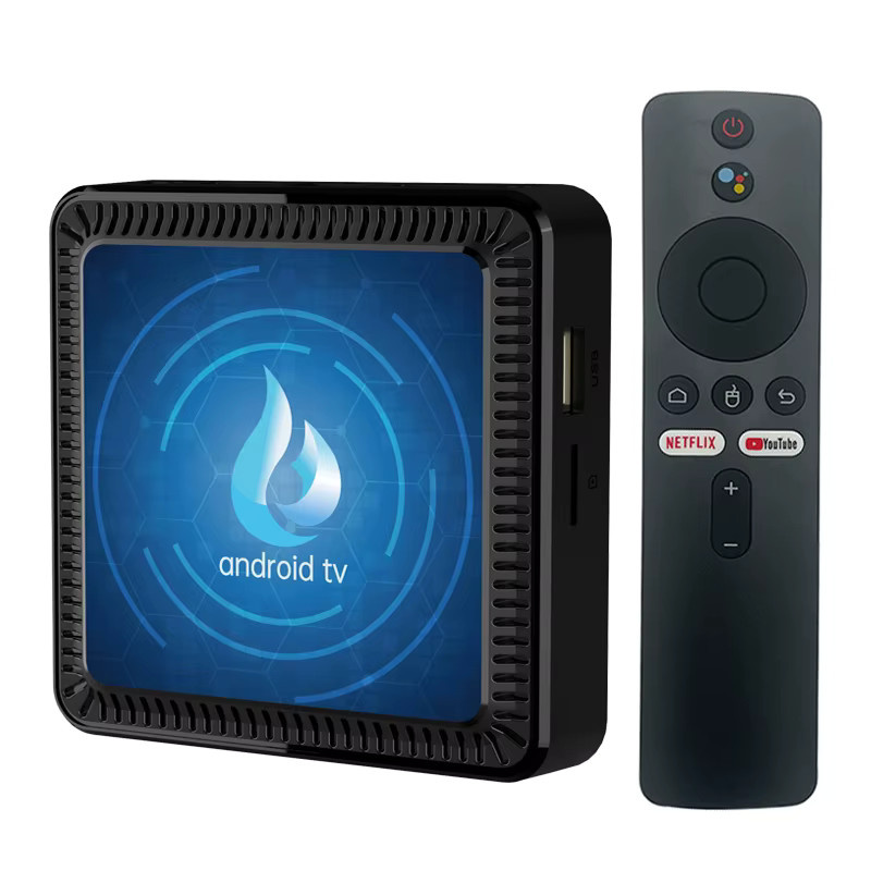 Smart TV Box Q17 Media Streamer mit Allwinner H313 Prozessor, Android 16, Bluetooth und WLAN, inklusive Google Sprachfernbedienung, Schwarz, 2GB RAM 16GB ROM - Bild 4