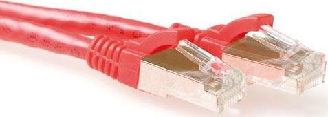 ACT Cat6a SFTP Patchkabel LSZH Snagless mit RJ45 Steckern, Rot, Länge: 20 m - Bild 1