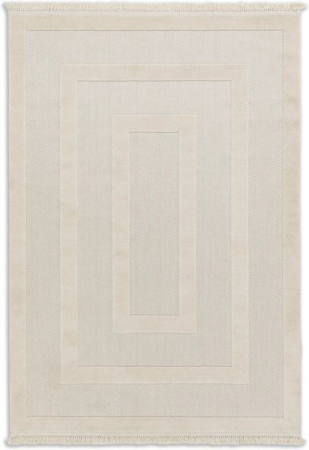 Schöner Wohnen Teppich Summer Bordüre in Creme und Beige, B/B: 80 x 150 cm - Bild 1