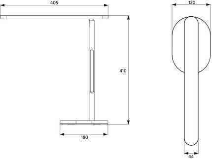 Opple LED-Tischlampe in Weiß, dimmbar mit Touch-Bedienung für Home-Office und professionelle Aufgaben - Bild 1