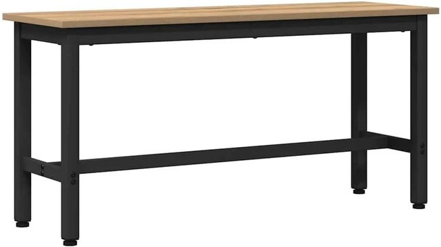 vidaXL Esstischbank Artisan-Eiche in Braun, B/T/H: 110 x 32,5 x 48,5 cm - Bild 1
