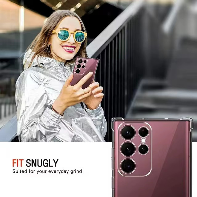 Ricestate Transparente Stoßfeste Funda-Hülle für Samsung Galaxy S25 S24 S23 S22 S21 Plus S20 Ultra S24 FE Note 20 Ultra 5G Clear Cover - Bild 5