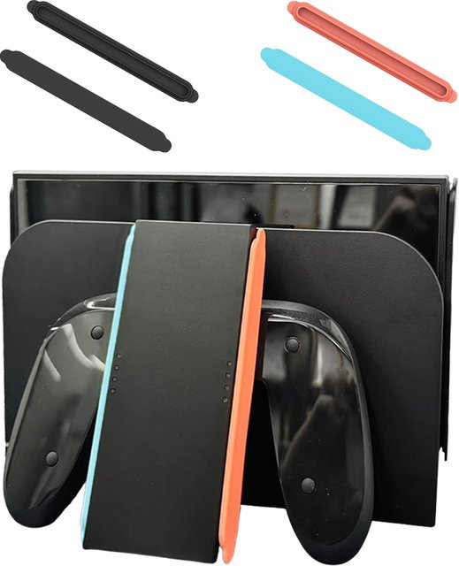 2/4 Stück Dekorative Zierleisten als Seitenplatten-Gehäuseschale für Nintendo Switch 2 in Schwarz - Bild 1