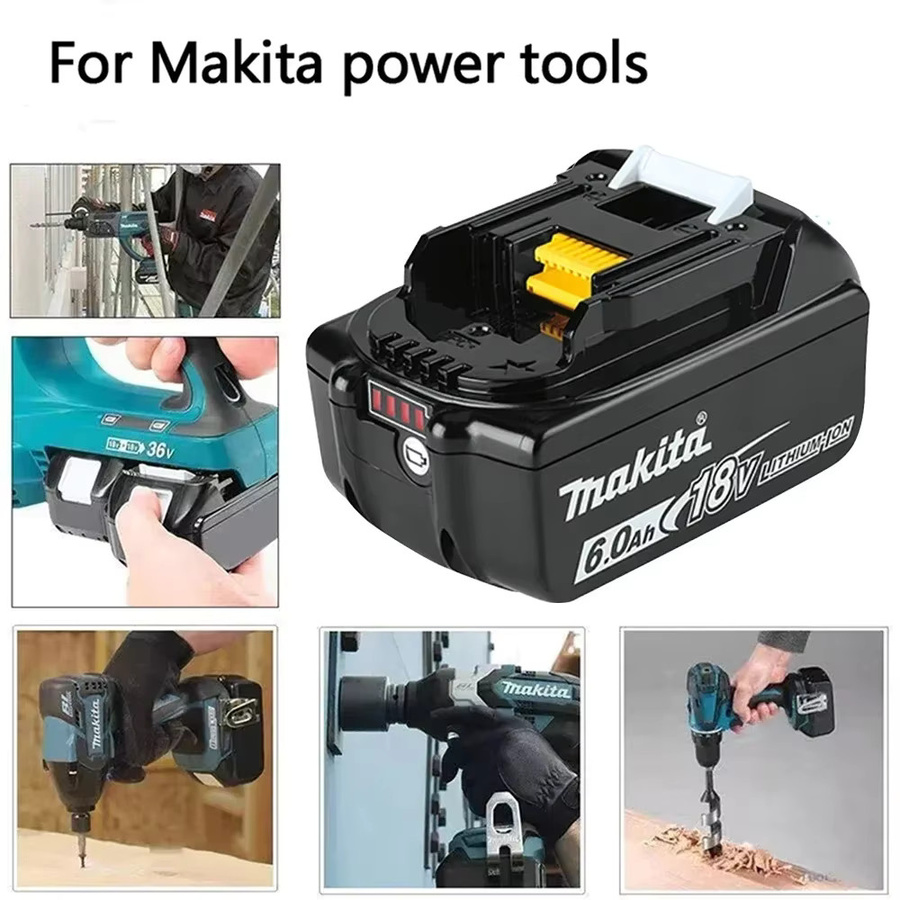 Makita Original Akku BL1820B 5Ah Lithium-Ionen Akku für 18V Elektrowerkzeuge in Schwarz - Bild 6