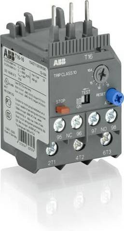 ABB T16-13 Überlastrelais in Grau mit 690V Nennspannung und 1 Schließer - Bild 1
