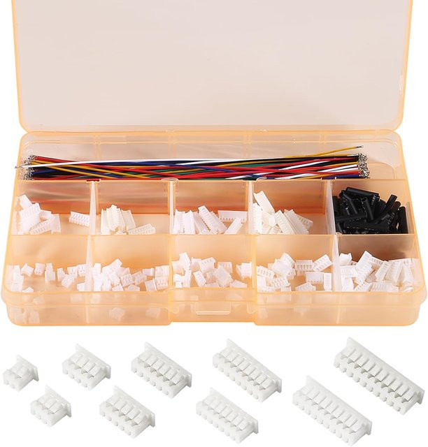 AOKIN JST 1,25mm Steckverbinder Set mit vorverdrahteten Kabeln, kompatibel mit JST Molex PicoBlade, mehrfarbig - Bild 1