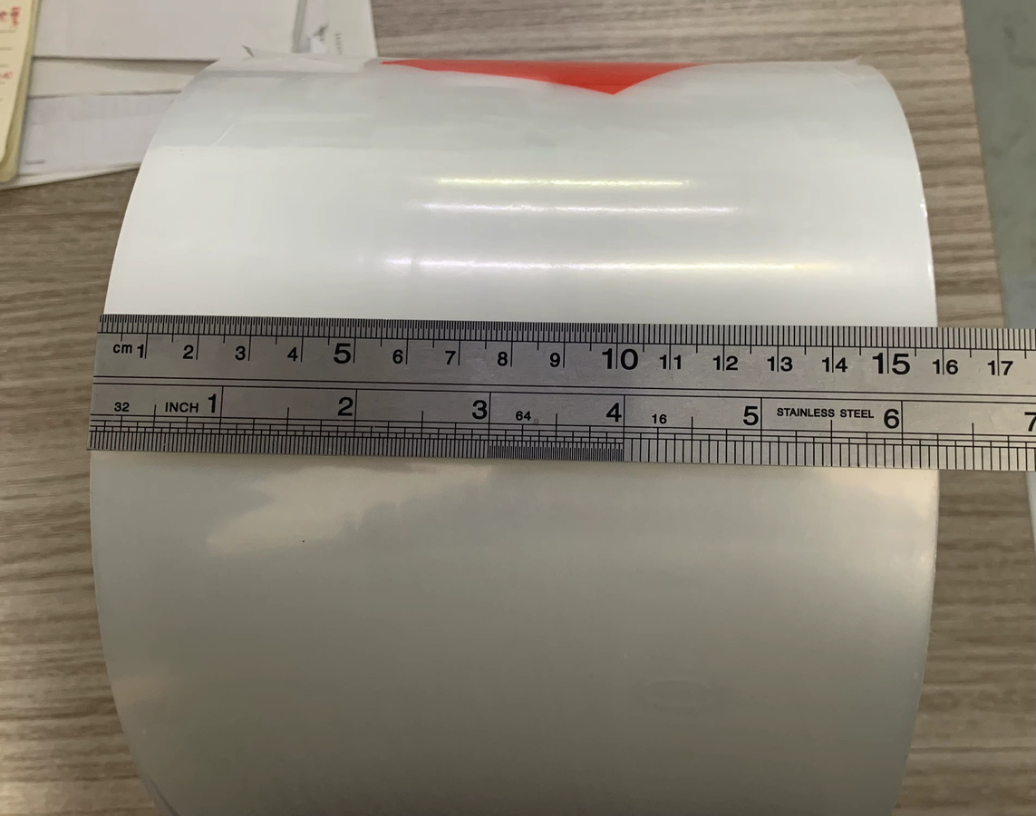 Transparente Heißsiegelfolie für automatische Verpackungsmaschinen, Breite: 16 cm - Bild 3