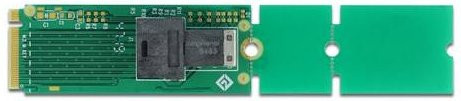 Delock M.2 Key M zu SFF-8643 NVMe Schnittstellenadapter für SSD 22110 / 2280 / 2260 in Grün - Bild 2