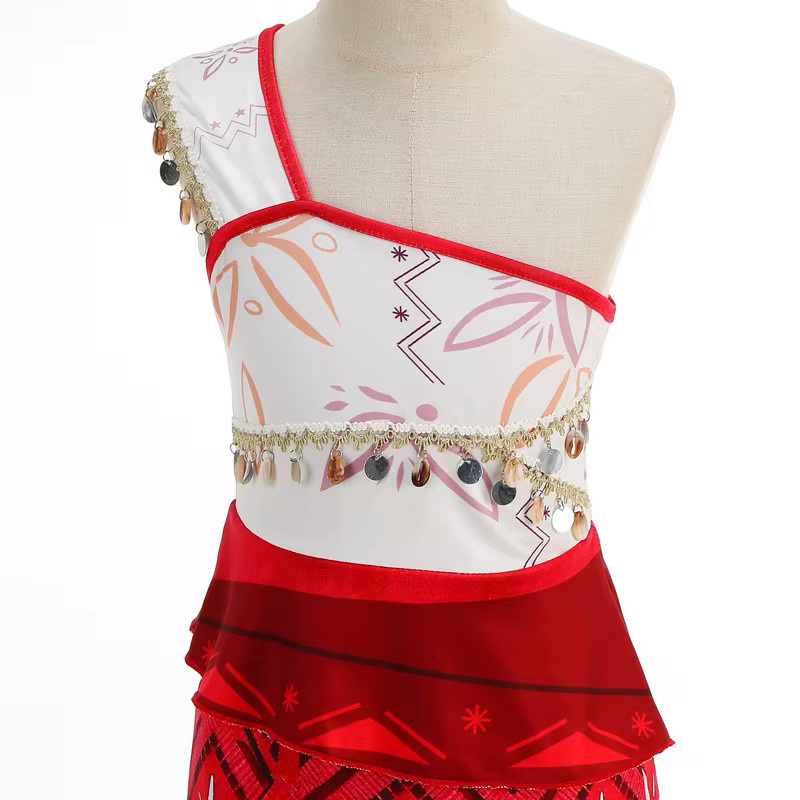 MESOQ Disney Moana Vaiana Kostüm, Prinzessinnenkleid, Rollenspiel-Robe - Bild 2