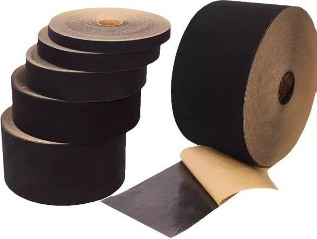 Evich Selbstklebender Samtstoff Schwarz, 1 Rolle, 100 Meter, Breite: 3,6 cm bis 10 cm - Bild 1