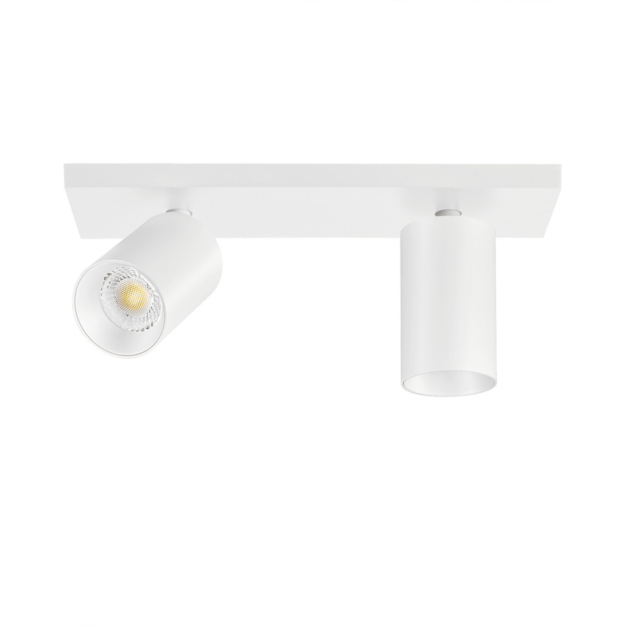 Luxvenum Deckenleuchte SIGNATURE, 2-flammig, LED, dimmbar, Weiß Matt, Aluminium - Bild 1
