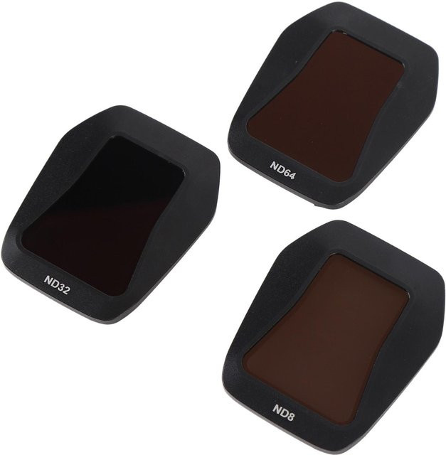 Igeteck ND-Filter Set mit Schnellverschluss für DJI Air 3S, HD-beschichtet und kratzfest, ND8 ND32 ND64, Schwarz - Bild 1