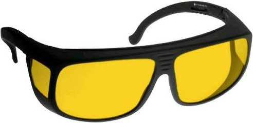 Picotronic Laser-Schutzbrille PICO-LPG-450-ADJ 70149258 über der Brille gelb/schwarz - Bild 1