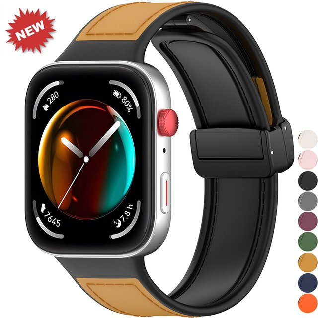 CHIICSMART Uhrenarmband Silikon, black, Huawei Watch Fit - Bild 1