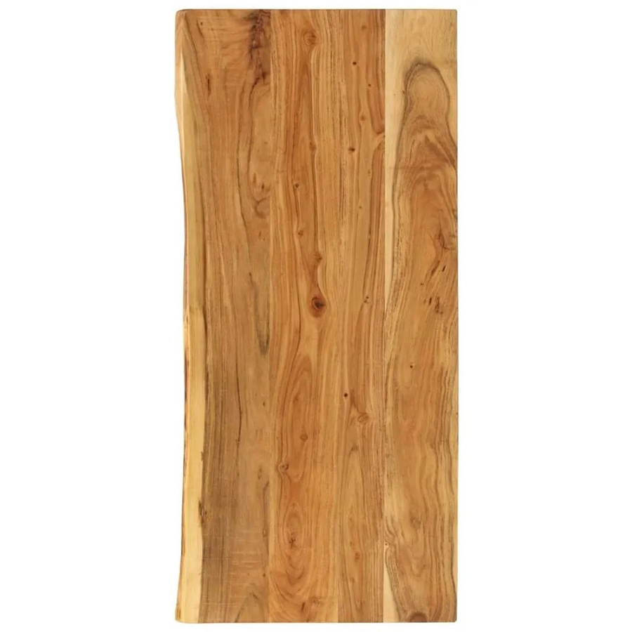 vidaXL Badezimmer-Waschtischplatte aus Massivholz Akazie in Braun, B/T/H: 140 x 52 x 3,8 cm - Bild 2
