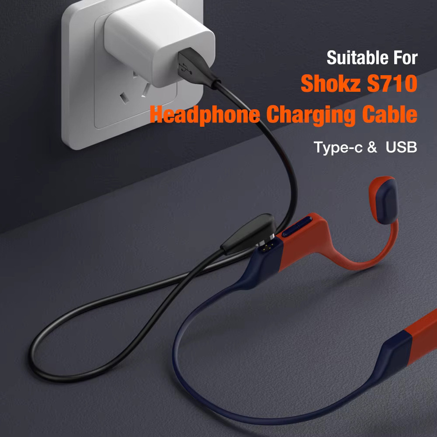 Magnetisches USB-C-Ladekabel für SHOKZ OpenSwim Pro S710 in Schwarz - Bild 4