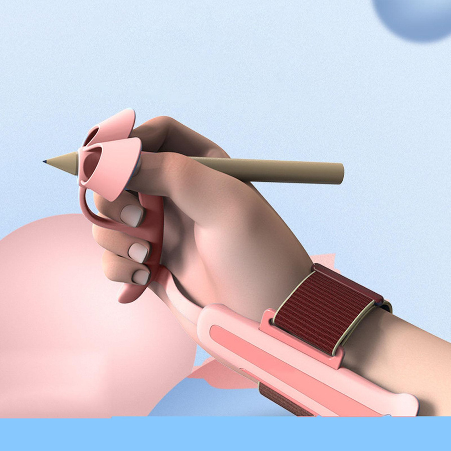 GoolRC Ergonomischer Schreibhaltung Trainer für Kinder als Bleistift Grip Corrector in Rosa - Bild 2